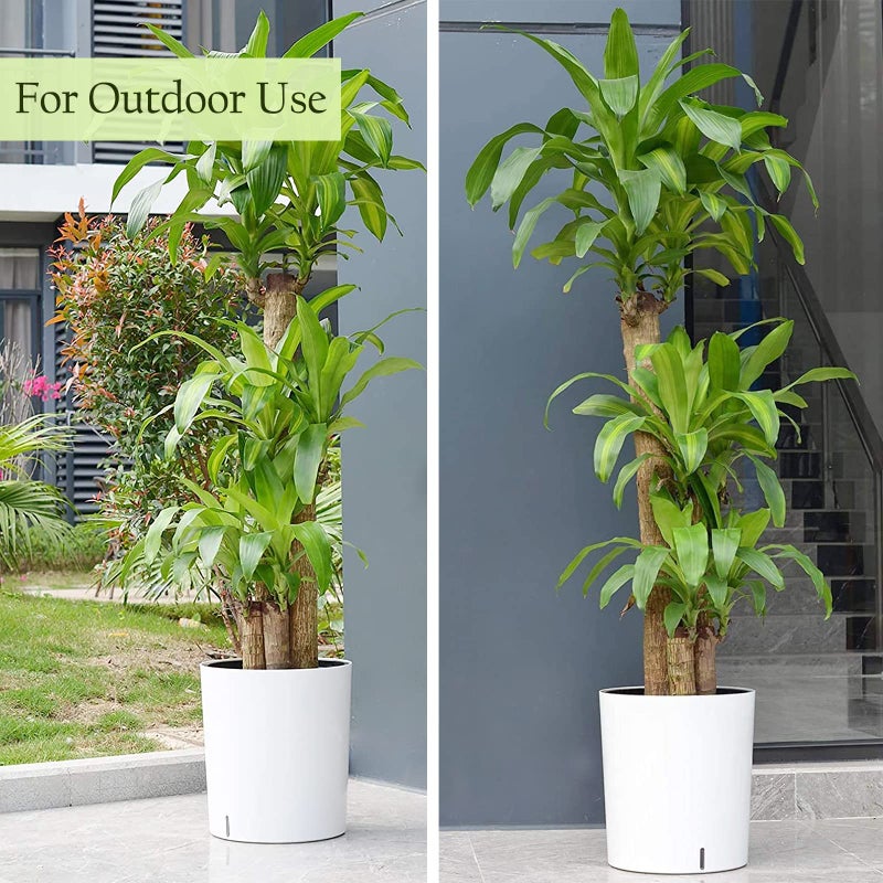 SAROSORA Large Round Self Watering Planter Pot 12.5'' for Home Garden Patio Tall Tree - Image 4